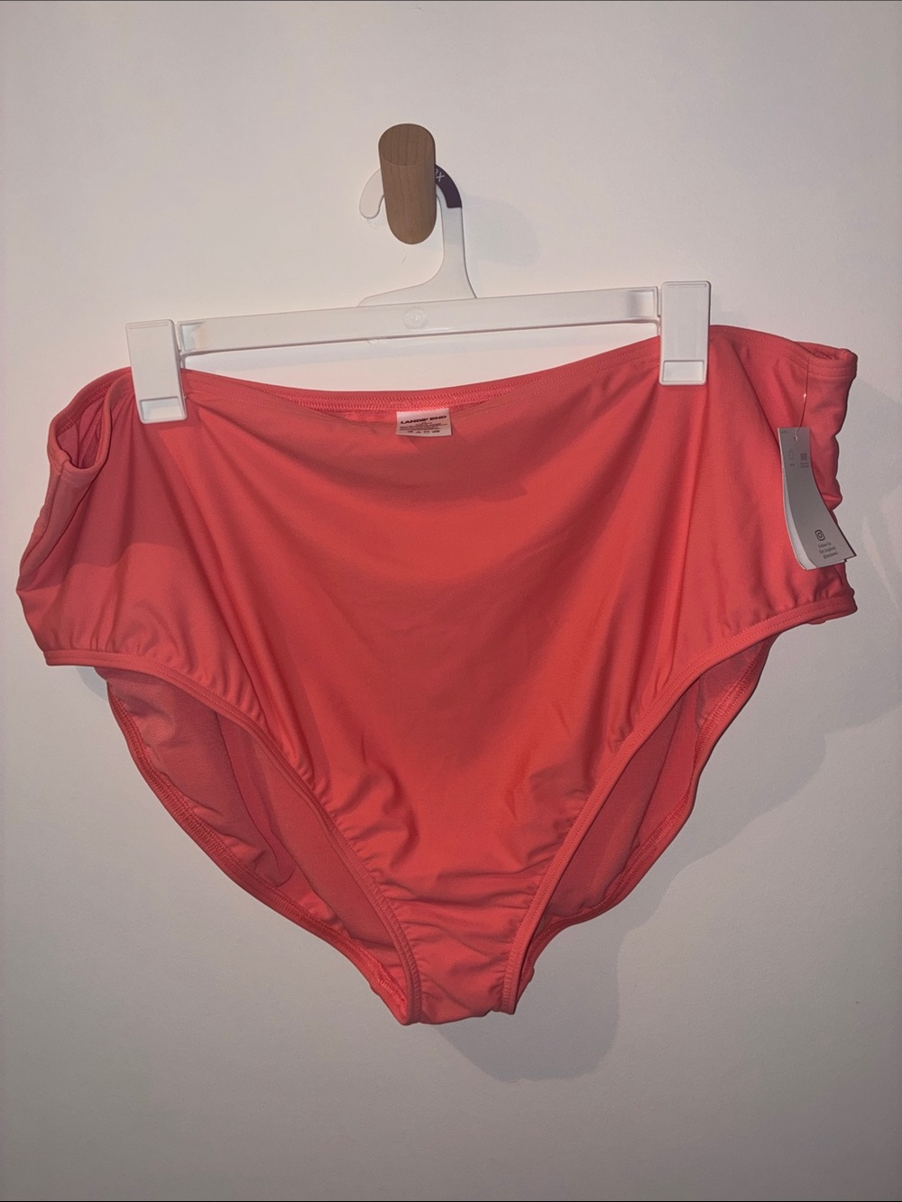 Lands’ End High-Waist Coral Bikini Bottom - 3X